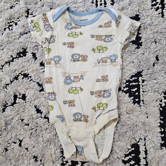 Gerber Baby Boy 4 Piece Bodysuit Set 0-3 Months - Picture 5 of 11